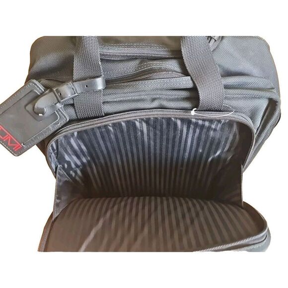 TUMI Alpha Rolling Laptop Briefcase Bag Ballistic Overnight Suitcase 2214D3 BLK - Picture 13 of 14